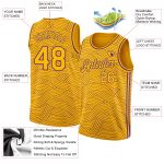 Custom Name Number Basketball Jersey - Personalized Gold Purple Authentic City Edition Personalized Gold Purple Authentic