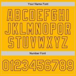 Custom Name Number Personalized Gold Purple Baseball Jersey, Authentic Raglan Sleeves Team Apparel Personalized Gold Purple