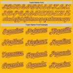 Custom Name Number Personalized Gold Purple Baseball Jersey, Authentic Raglan Sleeves Team Apparel Personalized Gold Purple