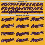 Personalized Gold and Purple-Black Baseball Jersey for Men - Authentic Sleeveless Style Personalized Gold Purple-Black Authentic