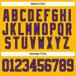 Custom Name and Number Personalized Gold Purple-Black Hockey Jersey - Lace Neck Team Jersey Personalized Gold Purple-Black