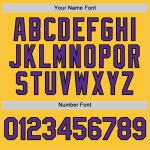 Custom Name Number Personalized Gold Purple Black Mesh Baseball Jersey - Authentic Throwback Style Personalized Gold Purple-Black