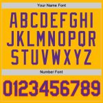 Custom Name and Number Personalized Gold Purple-Orange Baseball Jersey - Authentic Throwback Team Jersey Personalized Gold