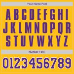 Custom American Flag Baseball Jersey Personalized Gold Purple-White with Custom Name and Number Personalized Gold Purple-White