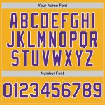 Personalized Gold Purple White Baseball Jersey - Authentic Sleeveless Design Personalized Gold Purple-White Authentic Sleeveless