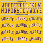 Personalized Gold Purple White Basketball Jersey - Authentic Throwback Style Personalized Gold Purple-White Authentic Throwback
