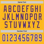 Custom Gold Hockey Jersey with Purple and White Design - Personalized Sports Apparel Personalized Gold Purple-White Hockey