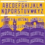 Custom Purple White Gold Holiday Basketball Jersey with Personalized Name & Number - Authentic City Edition Personalized