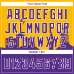 Custom Purple White Gold Holiday Basketball Jersey with Personalized Name & Number - Authentic City Edition Personalized