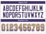 Custom Gold Purple-White Mesh Drift Football Jersey with Personalized Name & Number Personalized Gold Purple-White Mesh Drift