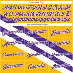 Custom Gold Purple-White Basketball Jersey with Name and Number - Modern Authentic City Edition Personalized Gold Purple-White