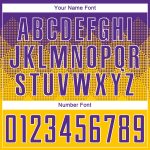 Personalized Gold Purple White Soccer Jersey - Sublimation Uniform Design Personalized Gold Purple-White Sublimation Soccer
