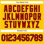 Custom Name & Number Personalized Baseball Jersey - Authentic Gold Red-Black Sleeveless Personalized Gold Red-Black Authentic