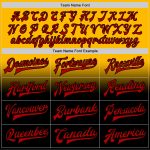 Custom Name & Number Varsity Letterman Fade Fashion Jacket - Personalized Gold Red-Black Bomber Full-Snap Jacket Personalized
