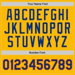 Personalized Gold Royal-Orange Authentic Basketball Jersey, Throwback Style Personalized Gold Royal-Orange Authentic Throwback