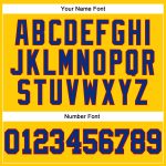 Custom Name & Number Personalized Gold Royal-Red Basketball Jersey - Authentic Throwback Design Personalized Gold Royal-Red