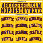 Custom Name & Number Personalized Gold Royal-Red Basketball Jersey - Authentic Throwback Design Personalized Gold Royal-Red