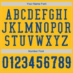 Custom American Flag Baseball Jersey, Personalized Gold Royal-White Fashion with Name and Number Personalized Gold Royal-White