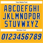 Custom Gold and White Authentic Baseball Jersey - Personalized Sports Apparel Personalized Gold Royal-White Authentic Baseball