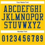 Custom Name and Number Personalized Gold Royal-White Baseball Jersey - Authentic Team Apparel Personalized Gold Royal-White