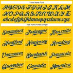 Custom Name and Number Personalized Gold Royal-White Baseball Jersey - Authentic Team Apparel Personalized Gold Royal-White