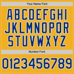 Personalized Gold Baseball Jersey - Authentic Sleeveless Design in Royal-White Personalized Gold Royal-White Authentic Sleeveless