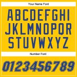 Personalized Gold Basketball Jersey - Royal White Authentic Throwback Design Personalized Gold Royal-White Authentic Throwback