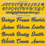 Custom Name and Number Authentic Throwback Basketball Jersey, Personalized Gold Royal-White Design Personalized Gold Royal-White