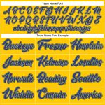 Personalized Gold Basketball Jersey - Royal White Authentic Throwback Design Personalized Gold Royal-White Authentic Throwback