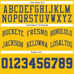 Custom Name Number Personalized Gold Basketball Shorts Royal-White Authentic Throwback Design Personalized Gold Royal-White