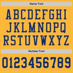 Custom Name Number Authentic Throwback Football Jersey Personalized Gold Royal-White Mesh Design Personalized Gold Royal-White