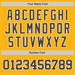 Custom Authentic Baseball Jersey with Personalized Name and Number in Gold, Steel Gray, and White Personalized Gold Steel