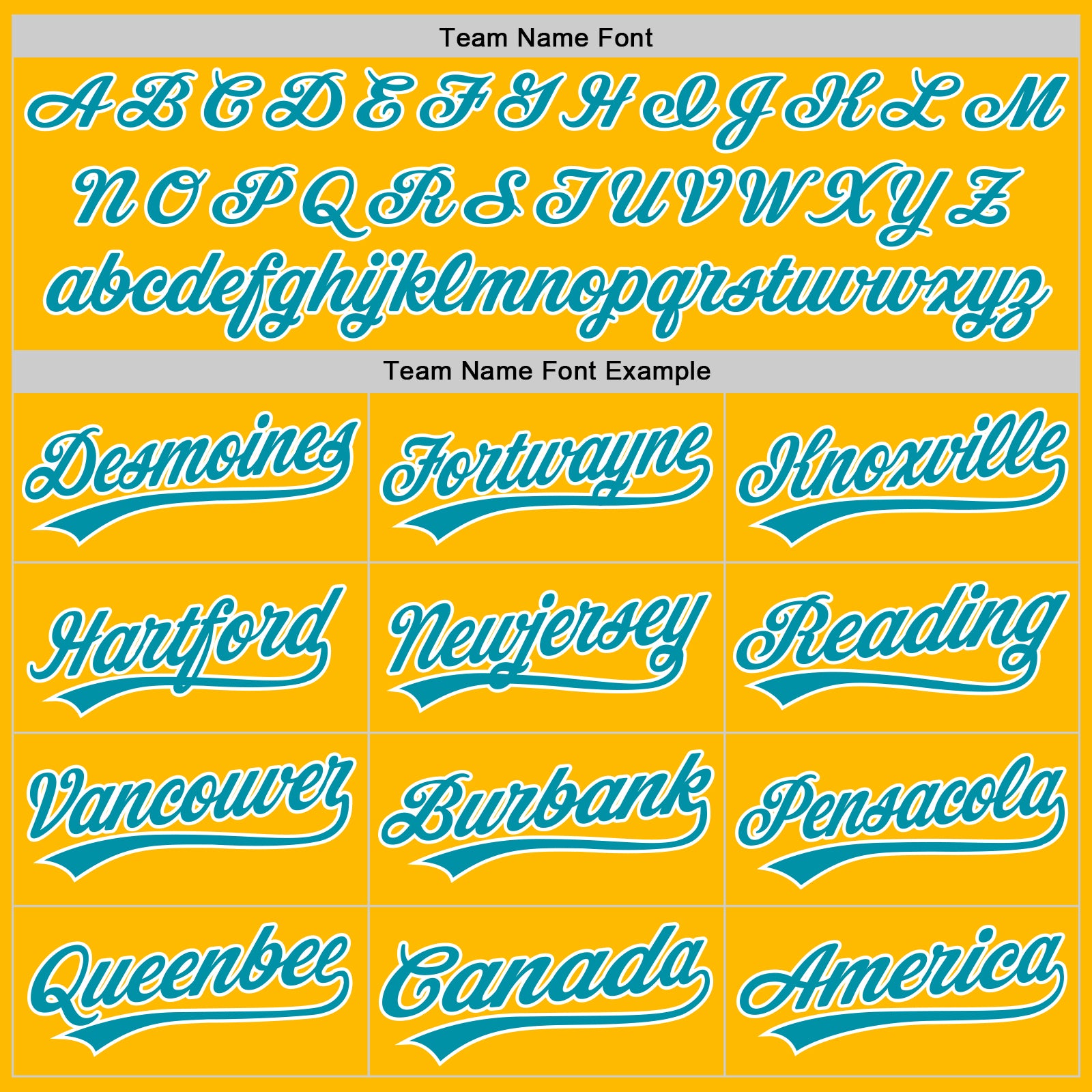 Personalized Gold Teal-White Authentic Throwback Baseball Jersey Team Custom Name and Number Custom Name and Number Authentic Throwback Baseball Jersey - Personalized Gold Teal-White Design Personalized Gold Teal-White - Image 4