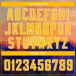 Personalized Sunset Landscape 3D Pattern Gold White Watercolor Basketball Jersey Custom Name & Number Personalized Gold White