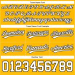 Custom Name and Number Personalized Authentic Basketball Shorts - Gold White-Black Team Gear Personalized Gold White-Black