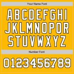 Custom Name and Number Personalized Two Tone Baseball Jersey - Gold White Black Authentic Design Personalized Gold White-Black