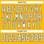 Custom Team Hockey Jersey with Personalized Name & Number in Gold and White-Black Lace Design Personalized Gold White-Black