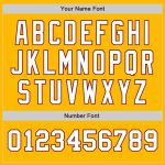 Custom Name Number Two Tone Baseball Jersey - Personalized Gold White Crimson Authentic Team Jersey Personalized Gold White-Crimson