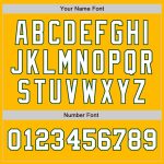 Custom Name and Number Personalized Two-Tone Baseball Jersey in Gold White Green Personalized Gold White-Green Authentic
