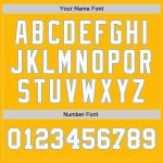 Custom Two Tone Baseball Jersey Personalized with Gold White Light Blue Name and Number Personalized Gold White-Light Blue