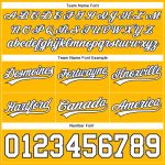 Custom Name Number Personalized Gold White-Navy Basketball Shorts for Authentic Team Jerseys Personalized Gold White-Navy