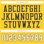 Custom Name and Number Personalized Gold White-Navy Basketball Jersey - Authentic Throwback Team Jersey Personalized Gold