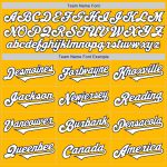 Custom Personalized Gold White Navy Baseball Jersey with Name & Number - Authentic Two Tone Design Personalized Gold White-Navy