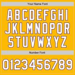 Custom Name and Number Authentic Baseball Jersey - Personalized Gold White Purple Color Options, Arm Shapes Design Personalized