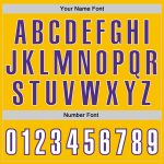 Custom Name Number Personalized Gold White Purple Basketball Jersey Authentic Throwback Personalized Gold White-Purple Authentic