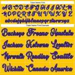 Personalized Gold White Purple Basketball Jersey - Authentic Throwback Design Personalized Gold White-Purple Authentic Throwback