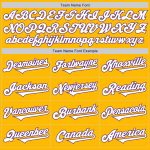 Custom Two Tone Baseball Jersey - Personalized Gold White-Purple with Authentic Name and Number Personalized Gold White-Purple