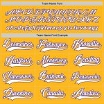 Custom Name and Number Personalized Gold White-Purple Hockey Jersey for Team Personalized Gold White-Purple Hockey Jersey