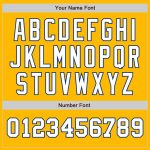 Custom Name Number Gold White-Royal Two Tone Baseball Jersey - Personalized Authentic Team Jersey Personalized Gold White-Royal