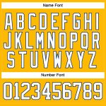Custom Team Name and Number Personalized Gold White-Royal Hockey Lace Neck Jersey Personalized Gold White-Royal Hockey Lace
